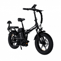 Vélo électrique pliable RATTAN LM ULTRA, batterie amovible 48 V 40,5 Ah, Shimano 7 vitesses - noir
