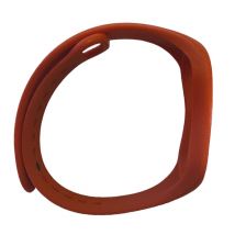 Bracelet en silicone universel iWear pour modèles de bracelets intelligents - SM6 SM7 SM8 / Xiaomi Mi Band 5 6 7 Rouge