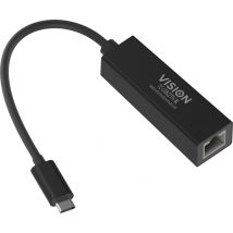 Vision TC-USBCETH/BL adaptador y tarjeta de red Ethernet - Nuevo