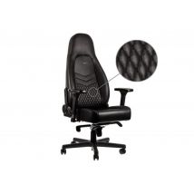 noblechairs ICON Chaise en cuir véritable Noir / Or