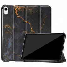 imoshion Coque tablette Design Trifold pour Apple iPad Mini 7 (2024) / iPad Mini 6 (2021) - Black Marble