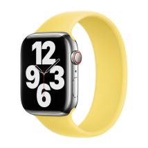 Bracelet Boucle unique en Silicone pour Apple Watch | 44/45/46/49 mm - Taille 6 - Lemon Zest