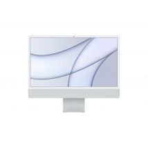 iMac 24 Apple M1 (2021) 3,2 Ghz 512 Go SSD 8 Go Apple GPU 8, Argent - QWERTY - Spanish