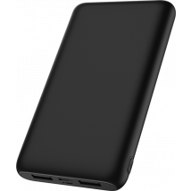 Powerbank USB A+A+C 10000mAh FastCharge + Câble USB A/USB C Noir WOW