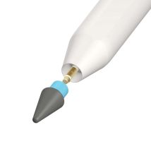 Lot de 4 Pointes Renforcées pour Apple Pencil avec Effet Papier Gris anthracite