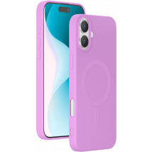 Coque MagSafe pour iPhone 16 Plus Silicone Rose Bigben
