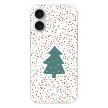 Coque en silicone - Compatible pour Apple iPhone 17 - design sapin de noel