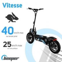Trottinette Electrique Cross FX1600-S - 14 - 1600W - Noir