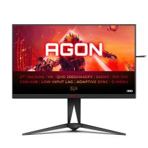 AOC AGON 5 AG275QZN/EU pantalla para PC 68,6 cm (27 ) 2560 x 1440 Pixeles Quad HD Negro, Rojo - Nuevo