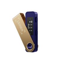 Cryptowallet Ledger Nano S Plus compacto pantalla OLED 2 botones carcasa metálica giratoria fucsia ceniza - Nuevo