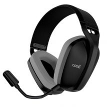 Casque Gaming Cool Newton Sans Fil Bluetooth avec Micro Détachable, Confort Optimal, Compatible PC/PS4/PS5, Noir