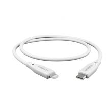 Câble Lightning vers USB-C Charge et Transfert 2.4A 12W Essentials 1m Blanc