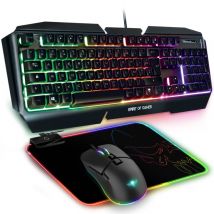 Spirit Of Gamer Ultimate 500 Pack Teclado Ratón Alfombrillas Gaming - Nuevo