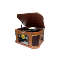 Tocadiscos Sunstech PXRC52CD- Bluetooth- Radio FM- Cassette- Conversor a MP3 - Nuovo