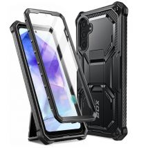 Coque Carbone pour Samsung Galaxy A55 Protection Intégrale Antichoc Noir