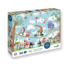 Puzzle de 36 piezas Animales acrobáticos para niños - Nuevo