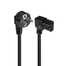 Ewent EC1910 câble électrique Noir 1,8 m Coupleur C13 Prise d'alimentation type F