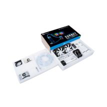 Bitspower BPTA-SBSKIT-SA système de refroidissement d'ordinateur Processeur Kit de refroidissement du liquide 24 cm Noir, Blanc 1 pièce(s)