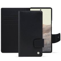 Housse cuir Google Pixel 7 - - Noir - Cuir saffiano