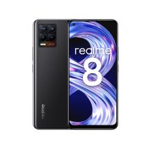 Realme 8 64Go, Noir Cyber, Débloqué Reconditionné - Bon état - Garanti 24 mois