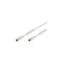 Vivanco VVAN100FEDBGW cavo coassiale 10 m Bianco - Nuovo