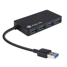NGS iHub 3.0 USB 3.2 Gen 1 (3.1 Gen 1) Type-A 5000 Mbit/s Negro - Nuevo