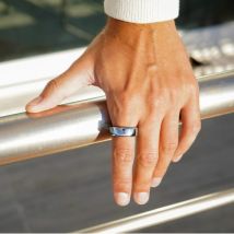 Bague fitness connectée argent - taille 62-63 (FR)