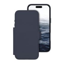 Étui Portefeuille avec Fonction Stand pour iPhone 17 Pro Max matière ICON Bleu marine