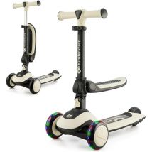 HALLEY Scooter a 3 ruote e Draisienne Bianco - Ideale per i bambini - Nuovo