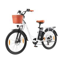 Vélo électrique TTGO YY-26ST 250 W 26 pouces City Commuter Ebike avec panier et batterie 36 V 14,5 Ah