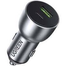 Ugreen 60980 chargeur d'appareils mobiles Argent Auto