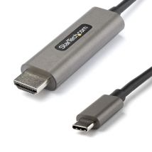 StarTech.com Câble USB C vers HDMI 4K 60Hz HDR10 2m - Câble Adaptateur Vidéo Ultra HD USB Type-C vers HDMI 4K 2.0b - Convertisseur Graphique USB-C 