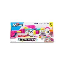Pistola de dardos ZURU XSHOT Big Rizz Blastercorn Unicornio luminoso 24 dardos Multicolor - Nuevo