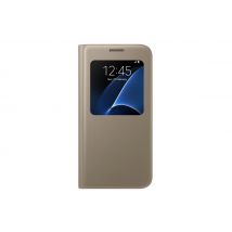 Samsung EF-CG930 coque de protection pour téléphones portables 12,9 cm (5.1 ) Folio porte carte Or Samsung Galaxy S7