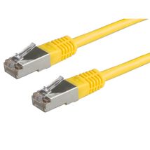 VALUE Cable Cat.6 S/FTP (PiMF) confeccionado amarillo 0,5m - Nuevo