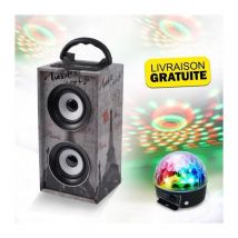 Mini Colonne sur batterie 12W USB SD AUX BLUETOOTH FM spécial PARIS