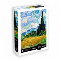 Vincent Van Gogh puzzle - 1000 piezas - Campo de trigo con cipreses - Obra de arte - Nuevo