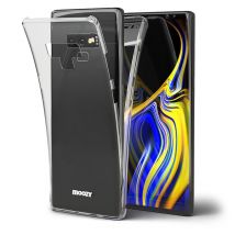 Moozy Coque 360 degrés pour Samsung Note 9 - Coque intégrale avant et arrière fine transparente en gel de silicone TPU