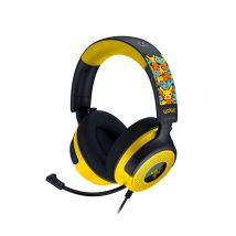 Razer Kraken V4 X Pokemon Cuffie Con Cavo Archetto Gaming USB Type-C / USB Type-A Nero, Giallo - Nuovo