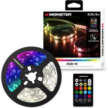 Ruban à LED Monster 2M - Multi-Blancs et Multicolore - Éclairage Personnalisé - avec Adhésif de Montage, Télécommande