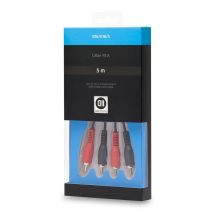 2 cavi RCA maschio 5 m - Nuovo