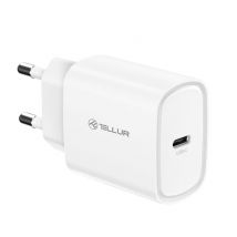 Chargeur mural Tellur 20 W USB-C PD, blanc