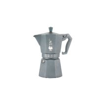 Cafetière italienne à moka Bialetti Moka Exclusive octogonale 6 tasses Gris argent 0009076 compatible induction