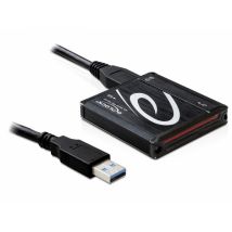 DeLOCK USB 3.0 Card Reader All in 1 lector de tarjeta USB 3.2 Gen 1 (3.1 Gen 1) Negro - Nuevo