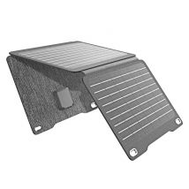 Caricatore solare 22W porte USB USB-C impermeabile IP67 pieghevole - Nuovo