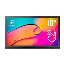 MONITOR ATLANTIS TOUCH LED 15,6 Wide A05-T16A-VHM 1920x1080 15ms 255/204 cd/m² 7001 (10M1) VESA MM VGA HDMI 10 Touch - Nuovo
