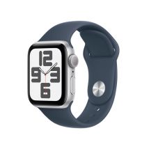 Apple Watch SE OLED 40 mm Numérique 324 x 394 pixels Écran tactile Argent Wifi GPS (satellite), S/M
