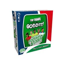Juego de cartas puzzle Winning Moves GODDIT! Estrellas del fútbol mundial 55 desafíos 1 a 6 jugadores a partir de 6 años Caja de metal verde - Nuevo