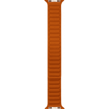 Bracelet Apple Watch 38-40-41mm Cuir 138 à 205mm Marron/Orange Bigben