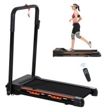 Tapis de marche électrique pliable HOMCOM avec télécommande, écran LCD et vitesse réglable de 1 à 6 km/h